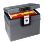 No Fire First Alert 2037FE Portable Safe - Key Lock - Black/Grey - 410x324x127 mm