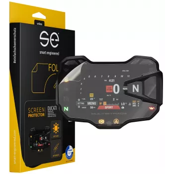 smart.engineered SE-DCP-2-0102-0030-1-M Apsauginė plėvelė Ducati Multistrada 950/1200/1260 2015+ ir Multistrada V2(s) 2020+ prietaisų skydeliui - permatoma