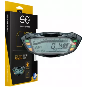 smart.engineered SE-DCP-2-0102-0091-1-M Apsauginė plėvelė Suzuki GSX-S750 (2017+), GSX-S1000 (2016+), SV650 (2016+) motociklo prietaisų skydeliui - Skaidri