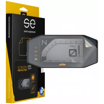 smart.engineered SE-DCP-2-0102-0166-1-M Display Protector for KTM Duke 790 (2018-2022) / Duke 890 (2018-2022) / 690 Duke/R (2016-2019) - Transparent
