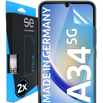 SMART.ENGINEERED se 3D Screen Protector for Samsung Galaxy A34 (Pack of 2) (SE0-F0101-0395-23-M)