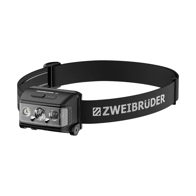 Zweibrüder ZB5H LED įkraunamas žibintuvėlis ant galvos 1000 liumenų USB-C