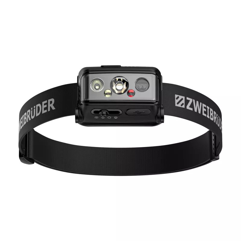 Zweibrüder ZB5H LED įkraunamas žibintuvėlis ant galvos 1000 liumenų USB-C