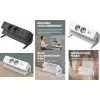 Fellowes Power Desk 2 stalo maitinimo juosta, 2 lizdai, 2 USB, juoda