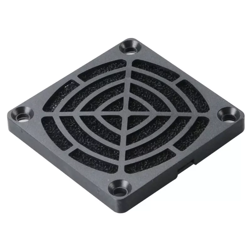 Akasa GRM60-30 60mm ventiliatoriaus filtro rinkinys – juodas nailoninis tinklelis, plaunamas, su apsaugine grotelėmis