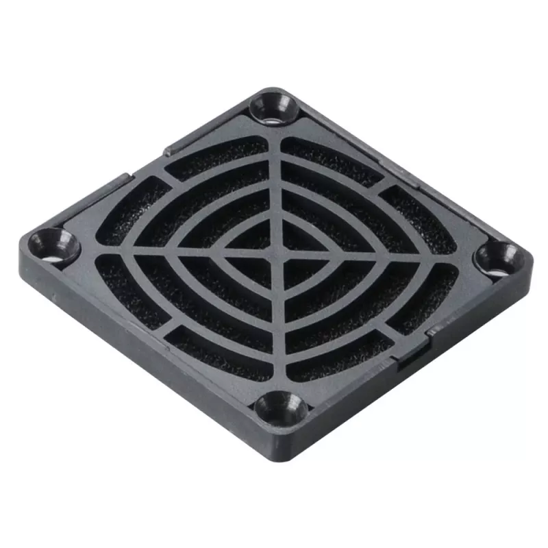 Akasa GRM60-30 60mm ventiliatoriaus filtro rinkinys – juodas nailoninis tinklelis, plaunamas, su apsaugine grotelėmis
