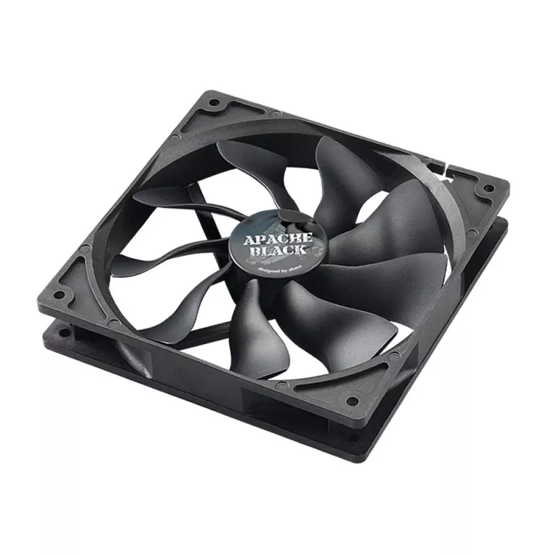 Akasa Apache AK-FN058 120mm PWM korpuso ventiliatorius, juodas