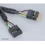 Akasa EX1394I-40 IEEE 1394 FireWire ilginimo laidas 40 cm (0,4 m) 6 kontaktų Kištukas į Lizdą Juodas