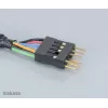Akasa EX1394I-40 IEEE 1394 FireWire ilginimo laidas 40 cm (0,4 m) 6 kontaktų Kištukas į Lizdą Juodas