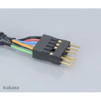 Akasa EX1394I-40 IEEE 1394 FireWire ilginimo laidas 40 cm (0,4 m) 6 kontaktų Kištukas į Lizdą Juodas