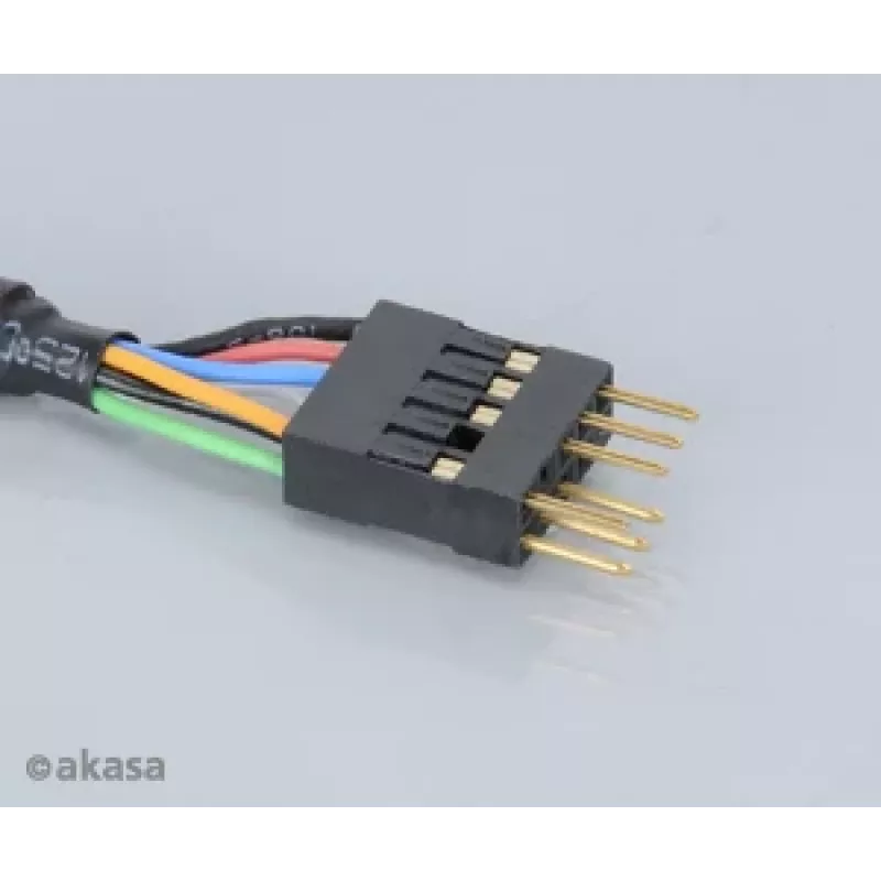 Akasa EX1394I-40 IEEE 1394 FireWire ilginimo laidas 40 cm (0,4 m) 6 kontaktų Kištukas į Lizdą Juodas