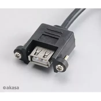 Akasa AK-CBUB06-60BK vidinis į išorinį USB 2.0 laidas, 60 cm, juodas