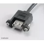Akasa AK-CBUB06-60BK vidinis į išorinį USB 2.0 laidas, 60 cm, juodas