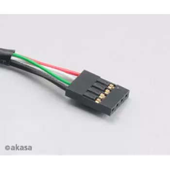 Akasa AK-CBUB06-60BK vidinis į išorinį USB 2.0 laidas, 60 cm, juodas
