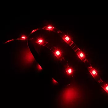 Akasa Vegas AK-LD02-05RD Raudona LED juostelė kompiuterio korpuso apšvietimui, 50 cm, 30 LED, 12V