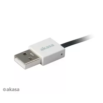 Akasa PROSLIM USB 2.0 Cable Pink Superslim Sync and Charge A - Micro B - 1m