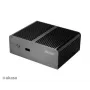 Akasa Newton T Bekorpusis Mini PC Korpusas, Skirtas Intel NUC (UCFF/Thin Mini-ITX) - Be Maitinimo Bloko - Juodas