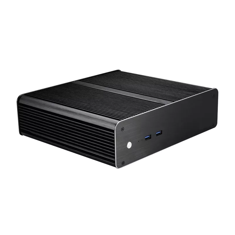 Akasa Euler T Mini Tower PC Case Black Mini-ITX Aluminium 2.5 Inch