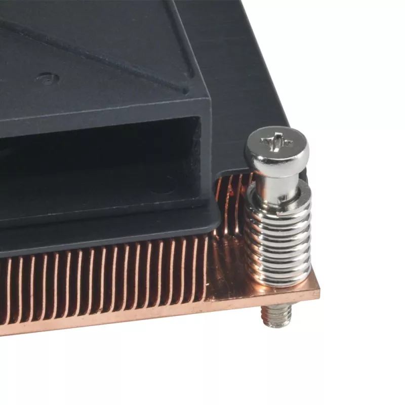 Akasa Intel 1U All Copper Active Cooler su PWM ventiliatoriumi LGA 2011 (Xeon MP)