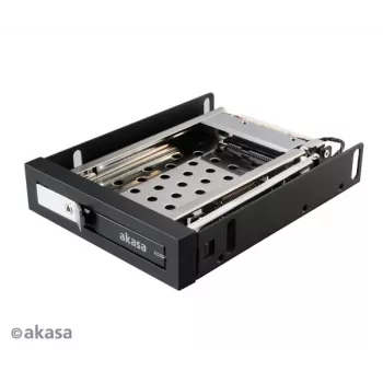 Akasa AK-IEN-08 2,5 colio į 3,5 colio kietojo disko adapteris - SATA III 6 Gbit/s - Plastikas/Nerūdijantis plienas - Juoda