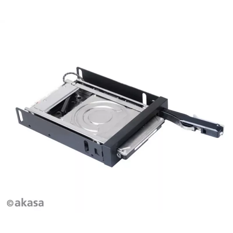Akasa AK-IEN-08 2,5 colio į 3,5 colio kietojo disko adapteris - SATA III 6 Gbit/s - Plastikas/Nerūdijantis plienas - Juoda