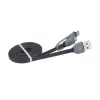 Akasa AK-CBUB35-10BK USB 2.0 laidas - USB A į Micro-USB B su USB-C adapteriu - 1 m - Juoda