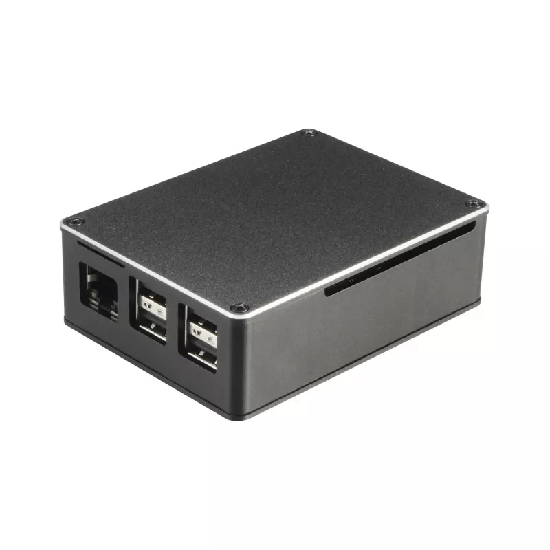 Akasa A-RA02-M1B Raspberry Pi korpusas – aliuminis – be ventiliatoriaus, pasyvusis aušinimas – juodas
