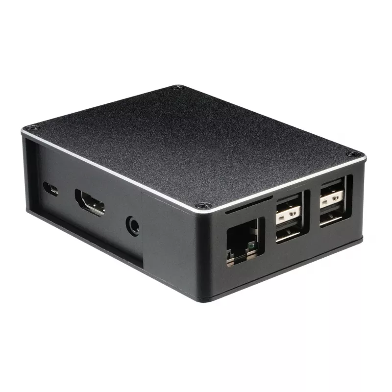 Akasa A-RA02-M1B Raspberry Pi korpusas – aliuminis – be ventiliatoriaus, pasyvusis aušinimas – juodas