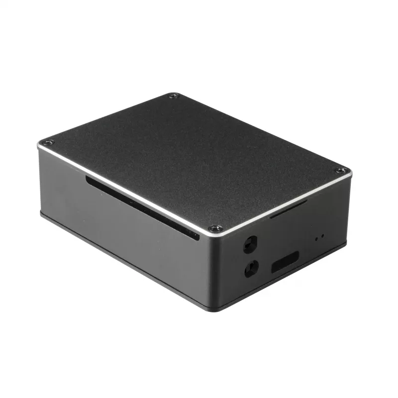 Akasa A-RA02-M1B Raspberry Pi korpusas – aliuminis – be ventiliatoriaus, pasyvusis aušinimas – juodas
