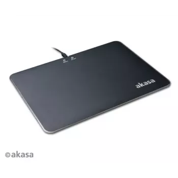 Akasa Vegas X9 LED žaidimų pelės kilimėlis, 350 x 250 mm, USB, juodas (AK-MPD-04RB)