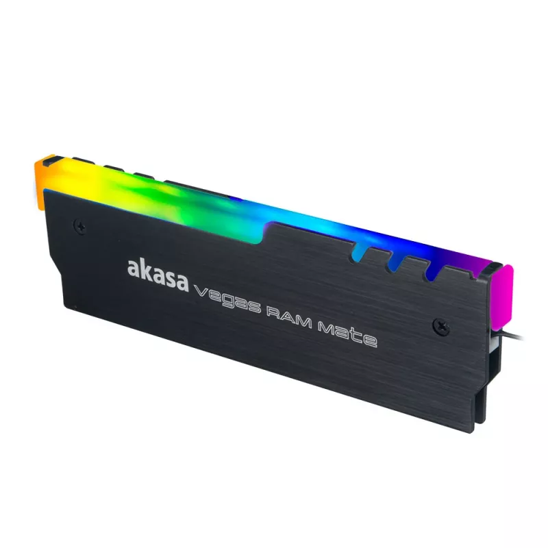 Akasa AK-MX248 Vegas RAM Mate Addressable RGB Heatsink - Juoda