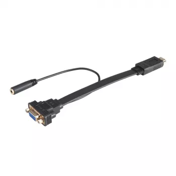 Akasa AK-CBHD18-20BK HDMI į VGA adapterio laidas 0,2 m juodas