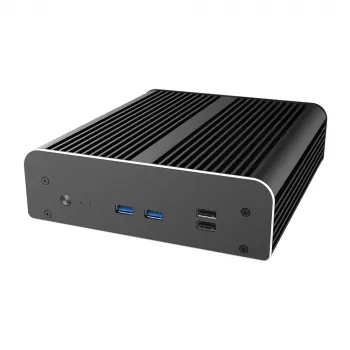Akasa A-NUC50-M1B Bekorpusis NUC Korpusas - Aliuminis - Juodas - UCFF - 2,5 inch Diskų Vieta