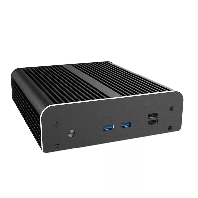 Akasa A-NUC50-M1B Bekorpusis NUC Korpusas - Aliuminis - Juodas - UCFF - 2,5 inch Diskų Vieta