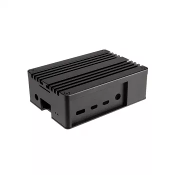 Akasa Gem Pro Pi-4 Extended Aluminium Case su šiluminiais moduliais, skirta Raspberry Pi 4 Model B