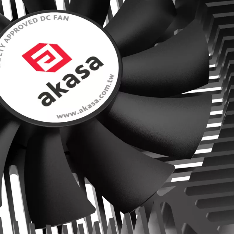 Akasa KS7 Intel LGA 1200/115X Low Profile CPU Cooler 16mm Height Screws and Backplate