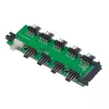 Akasa FLEXA FP10H PWM ventiliatorių jungčių plėtiklis 1→10 su 30 cm laidu