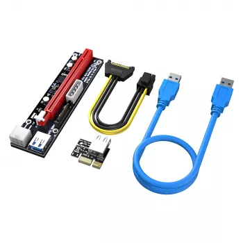 Akasa 6 Sets PCIe Riser Adapter Card for GPU Mining X16 to X1