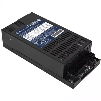 SILVERSTONE TECHNOLOGY FX600z Platinum 600W pilnai modulinis maitinimo blokas juodas