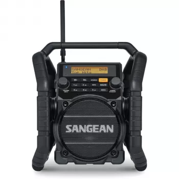 Sangean U-5 DBT (Utility 50) Black - DAB+/FM Portable Radio with Bluetooth, IP64, 7W RMS