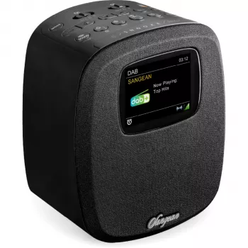 Sangean DCR-83 (Atomic 83) DAB+ / FM skaitmeninis radijo laikrodis su Bluetooth 5.0, juodas