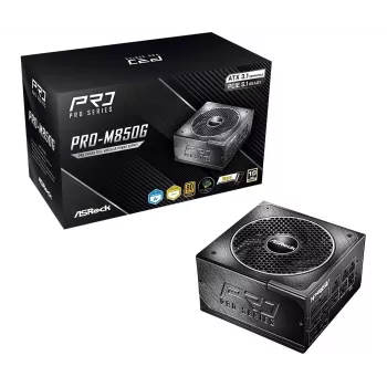 ASRock PRO-M850G 850W 80 PLUS Gold Fully Modular ATX 3.0 maitinimo blokas