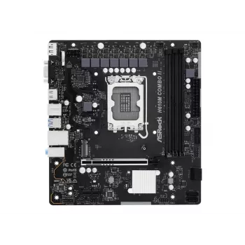 ASRock H610M-Combo II Micro ATX pagrindinė plokštė, LGA 1700, Intel H610, DDR4, HDMI, DisplayPort, D-Sub, Gigabit LAN