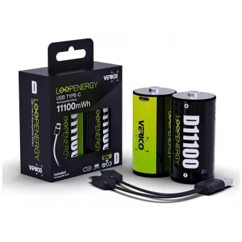Verico LoopEnergy Mono D 1,5V 11000mWh 7400mAh 2-Pack