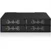 ICY DOCK ToughArmor MB699V5P-B V3 4-Bay 2,5 inch NVMe U.2/U.3 SSD PCIe 5.0 Mobile Rack Enclosure for 5,25 inch Bay (with MCIO Connector)