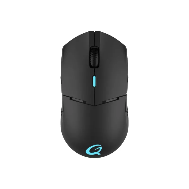 QPAD DX-900 belaidė optinė žaidimų pelė – 8 mygtukai, 12000 DPI, ambidekstrinė, RGB