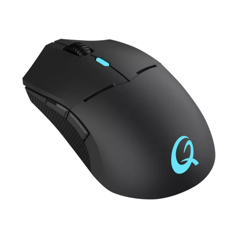 QPAD DX-900 belaidė optinė žaidimų pelė – 8 mygtukai, 12000 DPI, ambidekstrinė, RGB