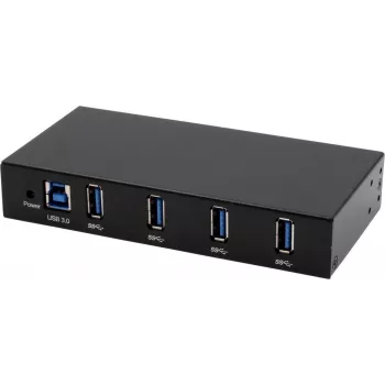 EXSYS EX-11234HMS-2 4 Port USB 3.2 Gen 1 Hub, Din-Rail and Wall Mount, VIA VL817_Q7S Chipset
