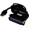 Exsys EX-1300-2 USB į IEEE 1284 lygiagretusis adapterio kabelis, 1 m, juodas