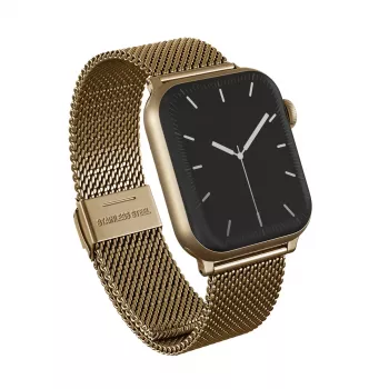 BURGA Metal Mesh Elegance Watch Band for Apple Watch 38/40 mm (Gold)